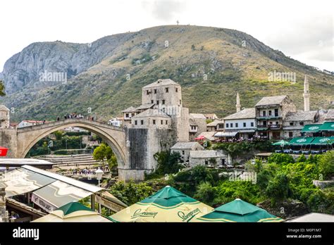 The Cross Over Mostar On Hum Hill Stands Atop The Mountain Overlooking