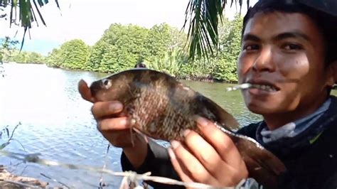 MANCING Ikan Kakap Di Muara Anak Sungai YouTube