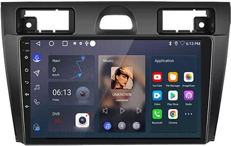 Android 15 Radio De Coche 9 Pulgadas Pantalla Táctil Para Ford Fiesta