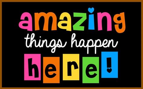 Amazing Things Happen Here Bulletin Board Kit Teacher Decor Etsy