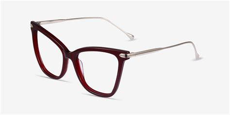 Domy Cat Eye Burgundy Glasses for Women | Eyebuydirect