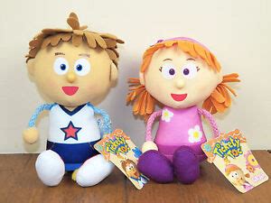 Tickety Toc 2-LOT Tommy AND Tallulah 7" Plush Stuffed Dolls Tock **NEW ...