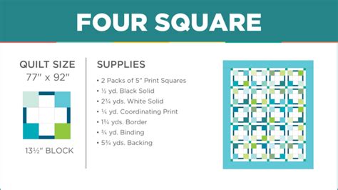 Four Square Quilt Missouri Star Blog