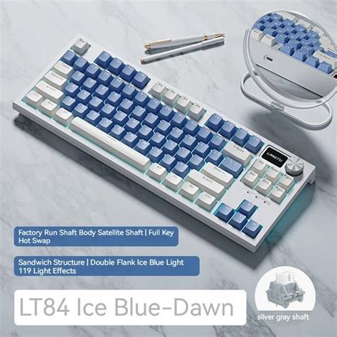 Langtu Lt Keys Tri Mode Wired Hot Swappable Mechanical Keyboard Shopee Philippines