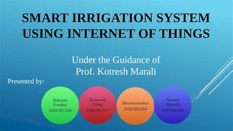 Pptx Smart Irrigation System Using Internet Of Things Dokumen Tips