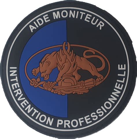 Ecusson Gendarmerie Maître de chien vert PVC France Ecussons Design