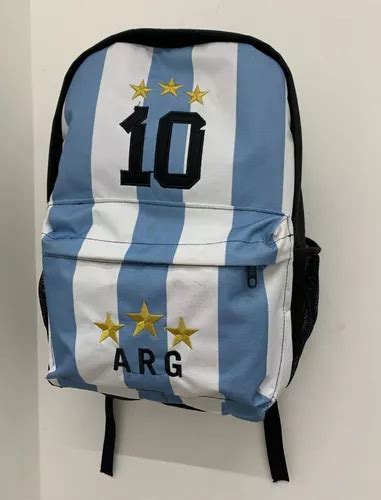 Mochila Argentina Campeon Estrellas Afa Escolar Env O Gratis