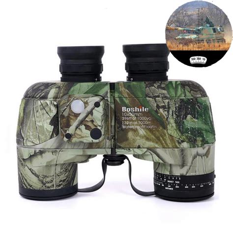 Boshile HD Military Binoculars 10x50 Professional Marine Binoculo High