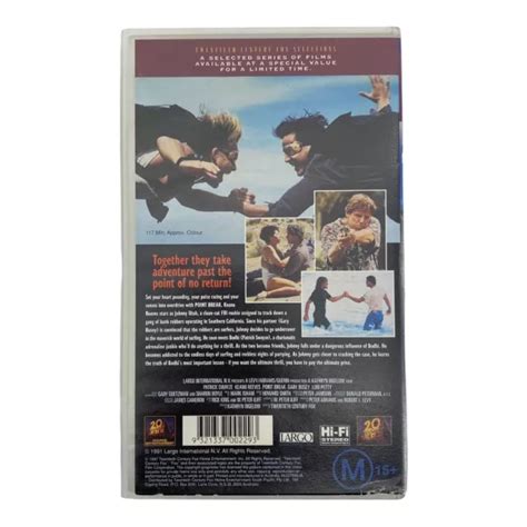 Point Break Vhs Video Tape Patrick Swayze Keanu Reeves Action Untested