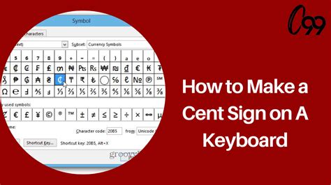 How to Make a Cent Sign on A Keyboard? Know More! - Crossover 99