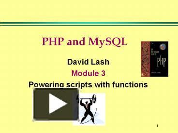 PHP and MySQL presentation | free to download