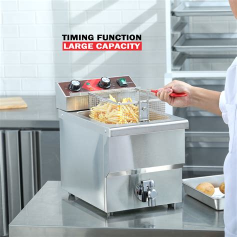 Eggkitpo Electric Deep Fryer Dual Tank Capacity L