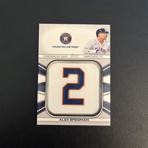 2022 Topps Series 1 Jersey Number Medallion Relics JNM AB Alex