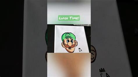 Drawing Luigi With Posca Markers Youtube