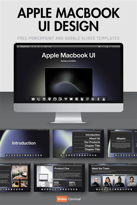 apple macbook ui design  canva  template apple