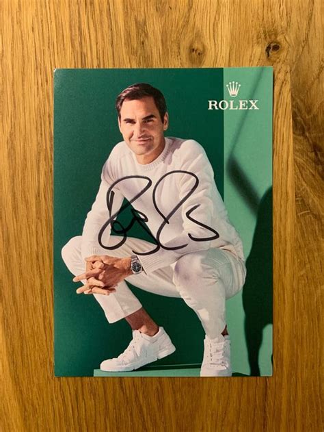 Original Unterschriebene Autogrammkarte Von Roger Federer Kaufen Auf