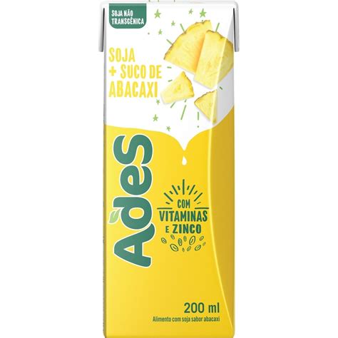 Ades Frutas Sabor Abacaxi TP 200ML Clube Extra