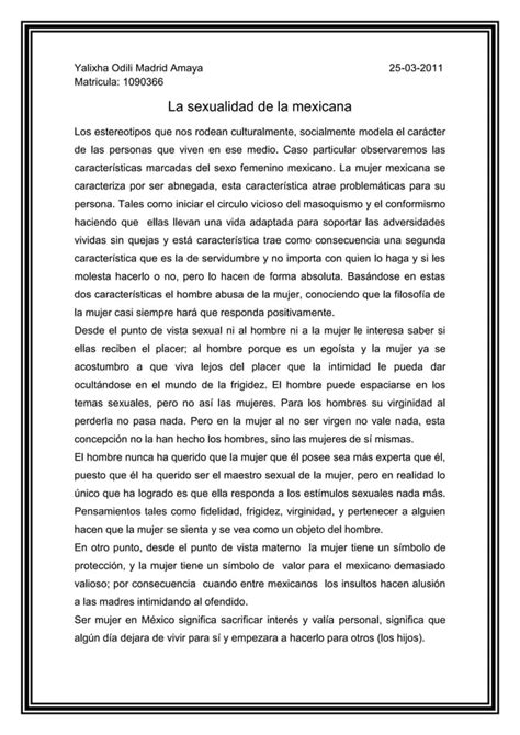 Sexualidad De La Mexicana PDF Descarga Gratuita