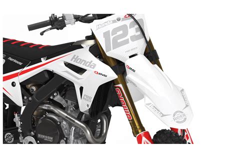 Custom Dirt Bike Graphics Kit Honda Evs Black And White Custom