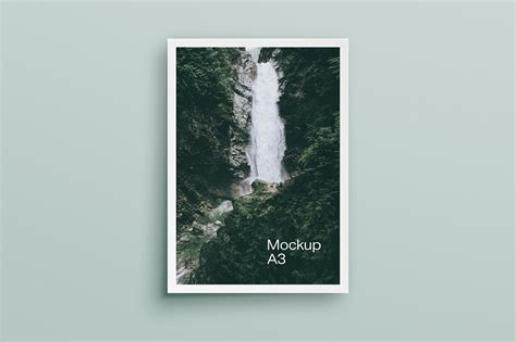 Free A3 Poster Mockup Behance