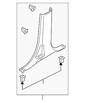 Ford Upper Center Pillar Trim Hc Z Ad Awesomeparts
