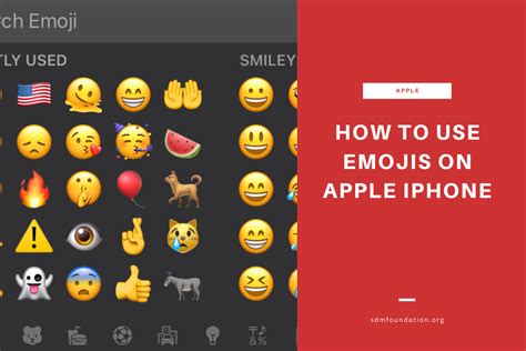 How to use emojis on Apple iPhone - SDM Foundation