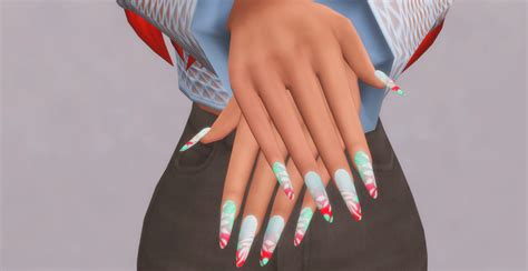 summer nails set  gallery  sims  create  sim curseforge