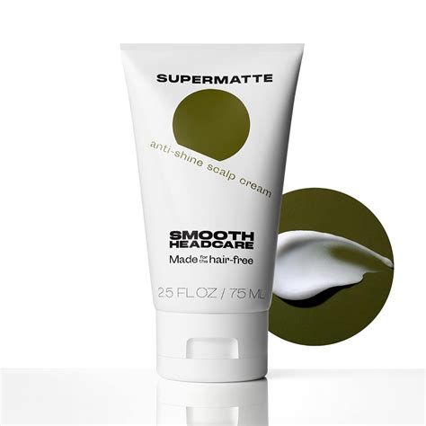 Smooth Headcare Supermatte Anti Shine Scalp Cream Fragrance Free Matte Bald Head