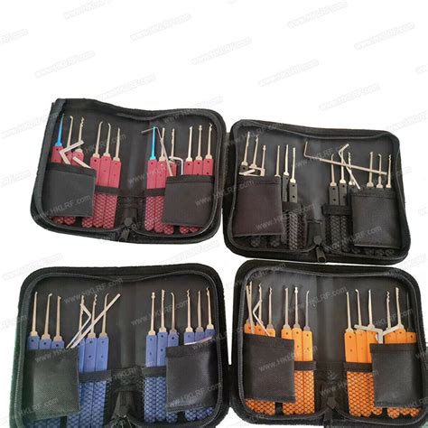 17pcs Practice Lock Pick Tool Kit Padlock Locksmith Lockpick Unlocking ...