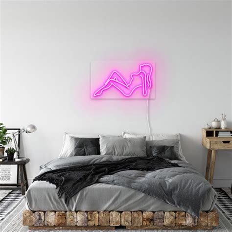 Artistic Nude Woman Neon Sign Elegant Light Up Wall Art