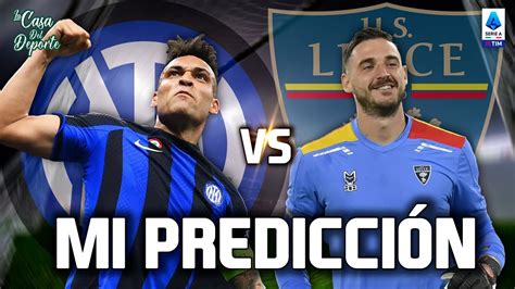 INTER DE MILAN VS LECCE PRONÓSTICO SERIE A APUESTAS DEPORTIVAS