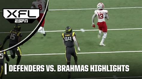 D C Defenders Vs San Antonio Brahmas Xfl Full Game Highlights Youtube