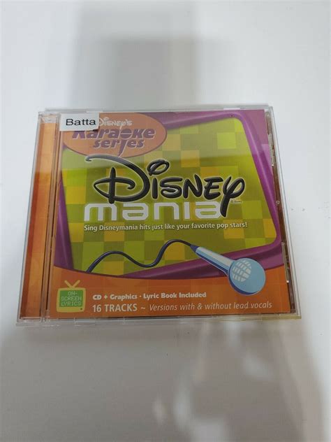 Disneys Karaoke Series Disneymania Cd 2005 Disney 50086124770 Ebay