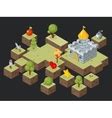 Isometric Islands Elements For Games Royalty Free Vector