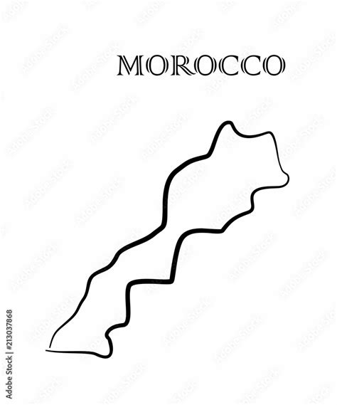 The Morocco Map Vector De Stock Adobe Stock