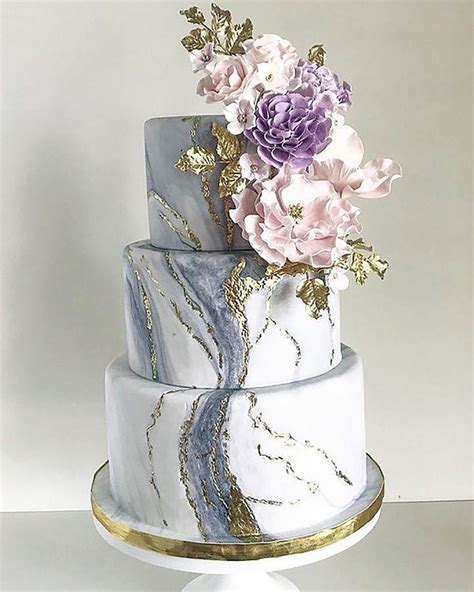 Trendy Marble Wedding Cakes Wedding Forward