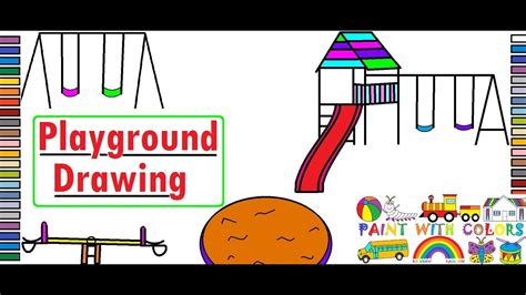 Amazing How To Draw A Playground Step By Step Easy - Draw In Ms Paint | How to draw steps ...