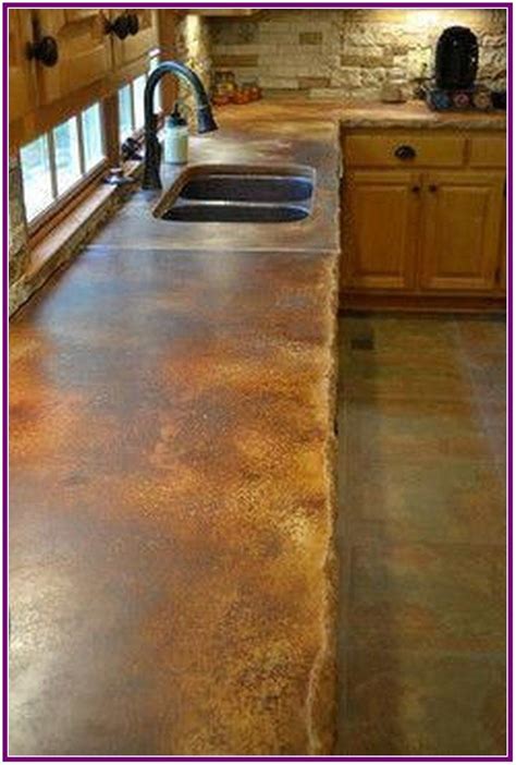 Stained Concrete Kitchen Countertops The Urban Decor