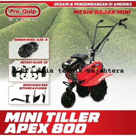 Jual Mesin Bajak Mini Proquip APEX 800 Tiller Cultivator Sawah Basah