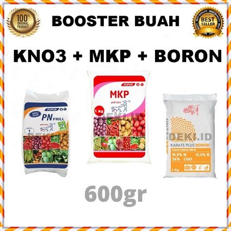 Jual Booster Buah Pupuk Mkp Kno Putih Boron Pak Tani Meroke Hepi