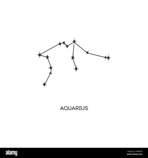 Aquarius Constellation Vector Illustration Stock Vector Image Art Alamy