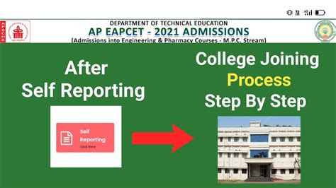 Ap Eamcet Eapcet College Joining Process Step By Step Youtube