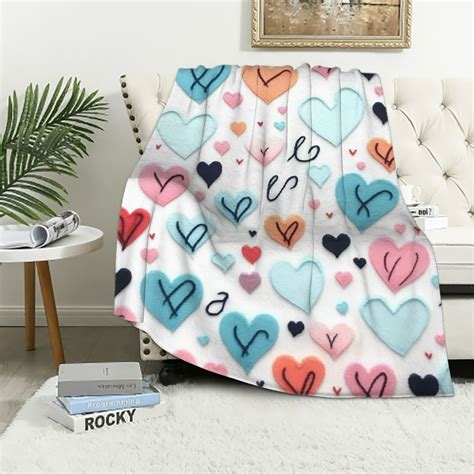 Eastsmooth Vcny Valentine Soft Throw Blanket All You Need Is Love Love