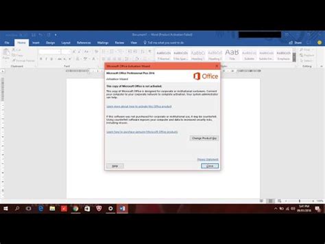 Activate Ms Office Free Unlicensed Product Word Excel Powerpoint