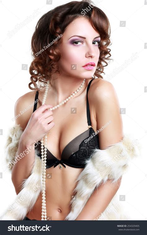 Sexy Brunette Woman Lingerie Stock Photo 254329405 Shutterstock