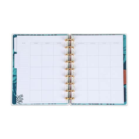 Undated Deluxe Tropical Boho Happy Planner Classic Daily Layout 4