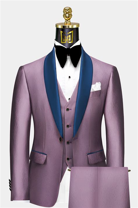 Plum Tuxedo Suit 3 Piece Gentlemans Guru