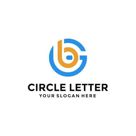 Plantilla De Diseño De Logotipo De Letra Circular Vector Premium