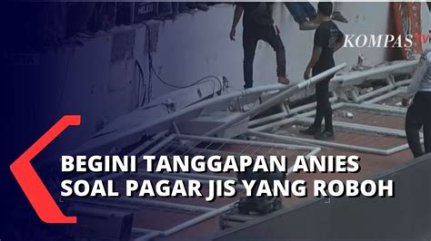 Pagar Tribun JIS Roboh Saat Acara Grand Launching Anies Animo