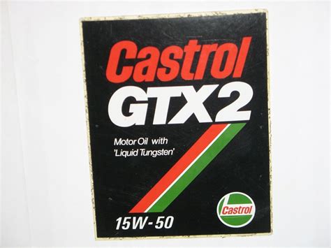 Castrol Gtx Naklejka Z Lat Tych Oficjalne Archiwum